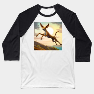 Flying Dog Art Baseball T-Shirt